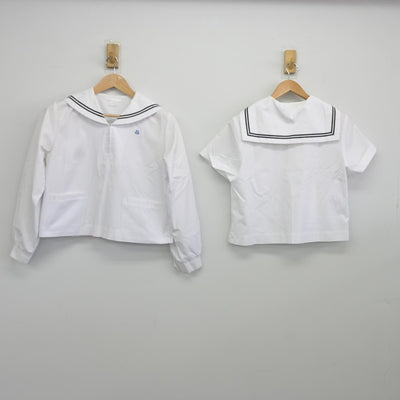 【中古】青森県 八戸東高等学校 女子制服 3点（シャツ・スカート）sf037960