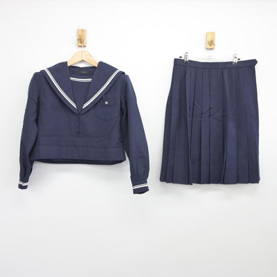 【中古】大阪府 旭東中学校 女子制服 2点（セーラー服・スカート）sf037974