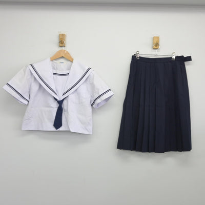 【中古】大阪府 旭東中学校 女子制服 4点（セーラー服・スカート）sf037975