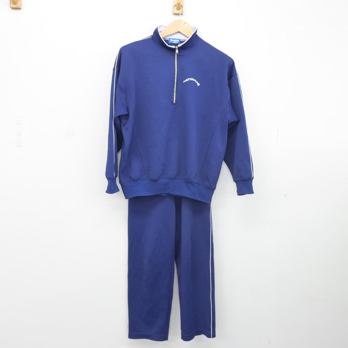 【中古】大阪府 松原第五中学校 女子制服 2点（ジャージ 上・ジャージ 下）sf037979