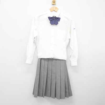 【中古】神奈川県 平塚学園高等学校 女子制服 4点（シャツ・ニット・スカート）sf037985