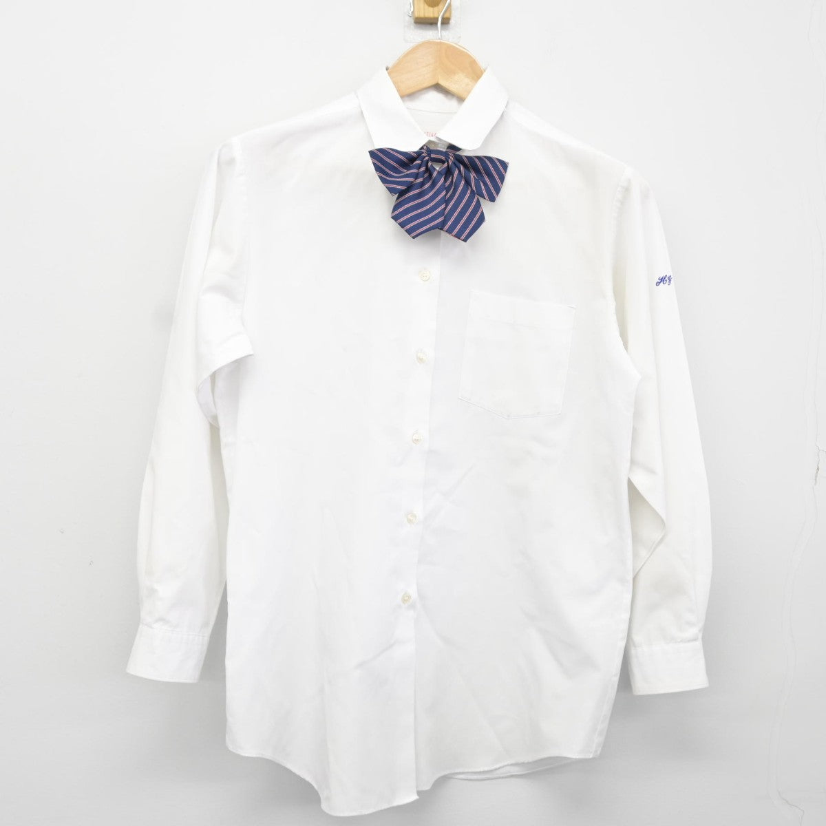 【中古】神奈川県 平塚学園高等学校 女子制服 4点（シャツ・ニット・スカート）sf037985