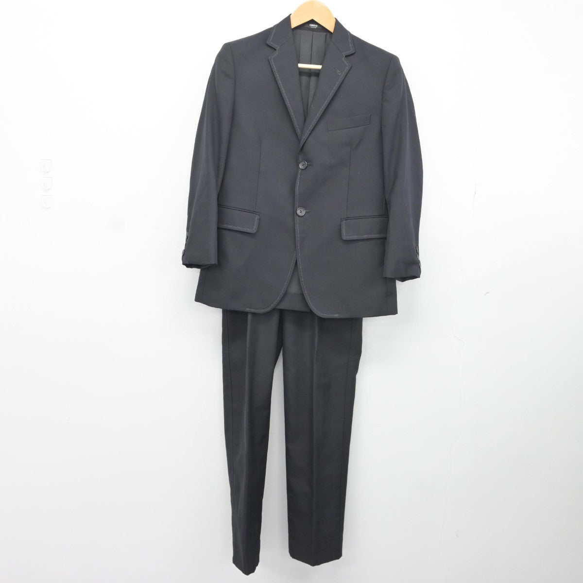 【中古】神奈川県 平塚中等教育学校 男子制服 3点（ブレザー・ズボン）sf037987