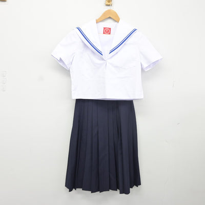 【中古】愛知県 味美中学校 女子制服 2点（セーラー服・スカート）sf037989