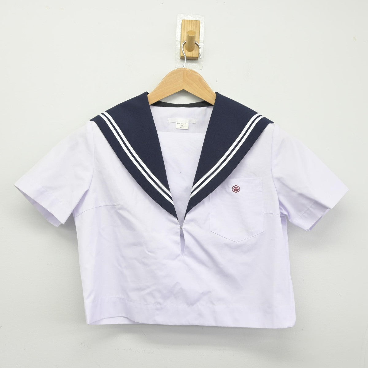 【中古】愛知県 中村高等学校 女子制服 2点（セーラー服・スカート）sf037991