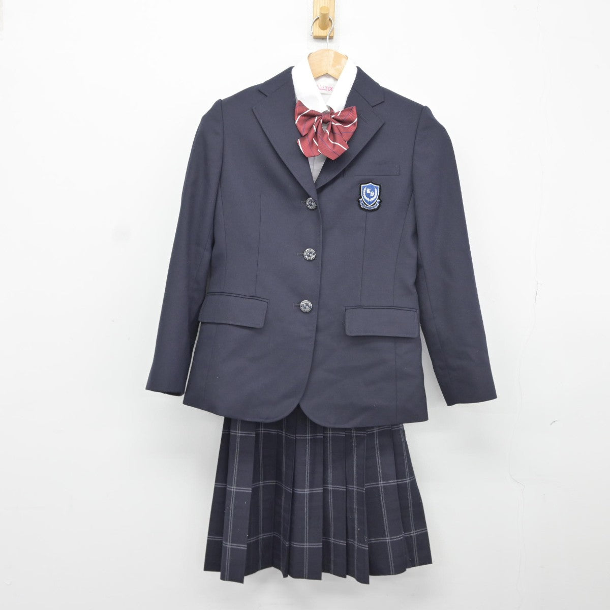 【中古】兵庫県 神戸鈴蘭台高等学校 女子制服 4点（ブレザー・シャツ・スカート）sf037995