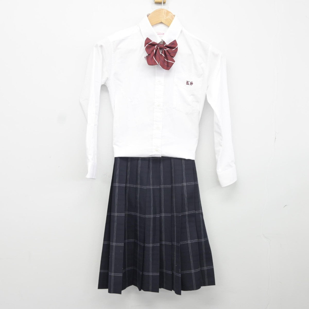 【中古】兵庫県 神戸鈴蘭台高等学校 女子制服 4点（ブレザー・シャツ・スカート）sf037995