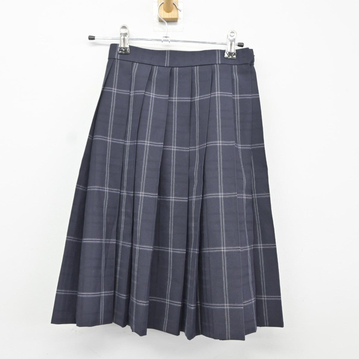 【中古】兵庫県 神戸鈴蘭台高等学校 女子制服 5点（シャツ・ニットベスト・スカート）sf037997