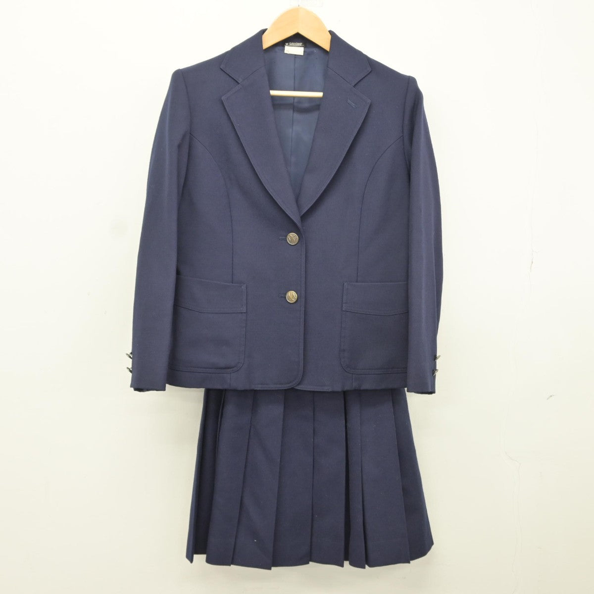 【中古】神奈川県 大和西高等学校 女子制服 2点（ブレザー・スカート）sf038000