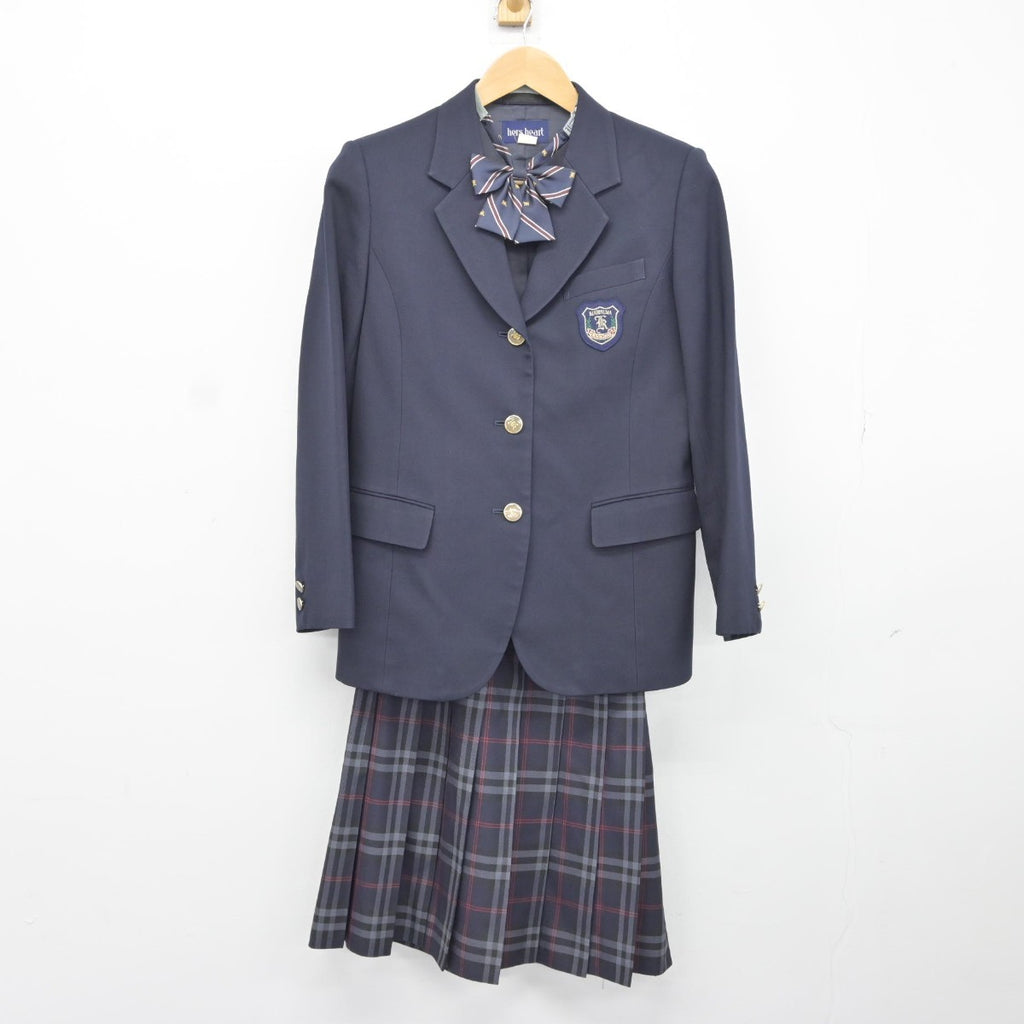 【中古】神奈川県 鵠沼高等学校 女子制服 3点（ブレザー・スカート）sf038002