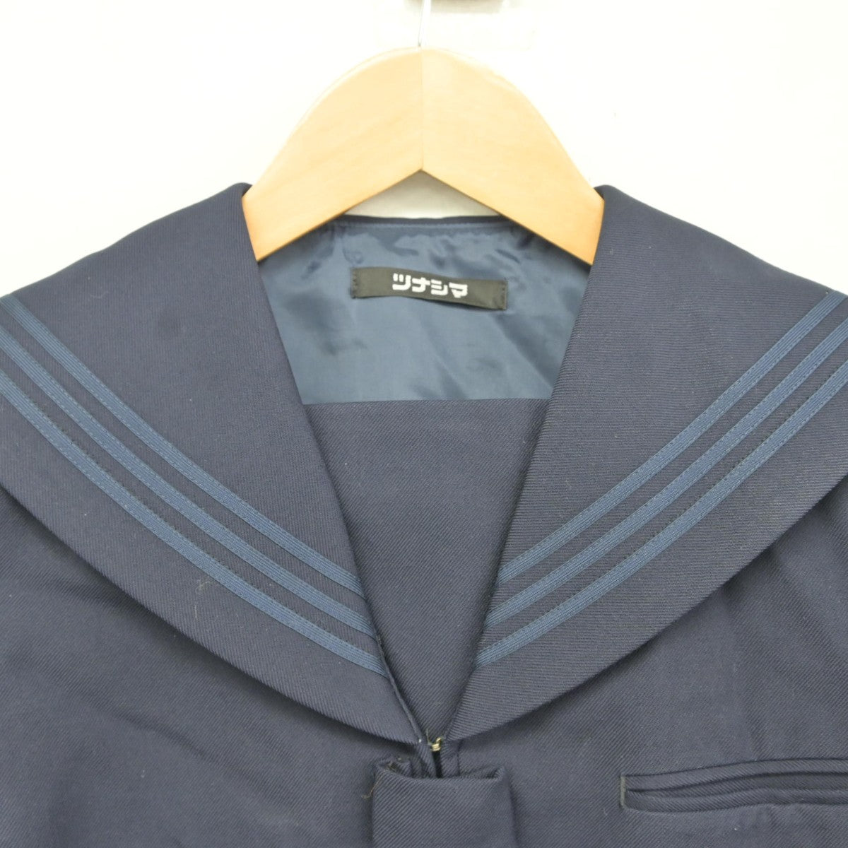 【中古】群馬県 塚沢中学校 女子制服 1点（セーラー服）sf038005