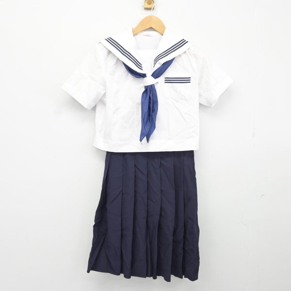 【中古】群馬県 塚沢中学校 女子制服 3点（セーラー服・スカート）sf038006 | 中古制服通販パレイド