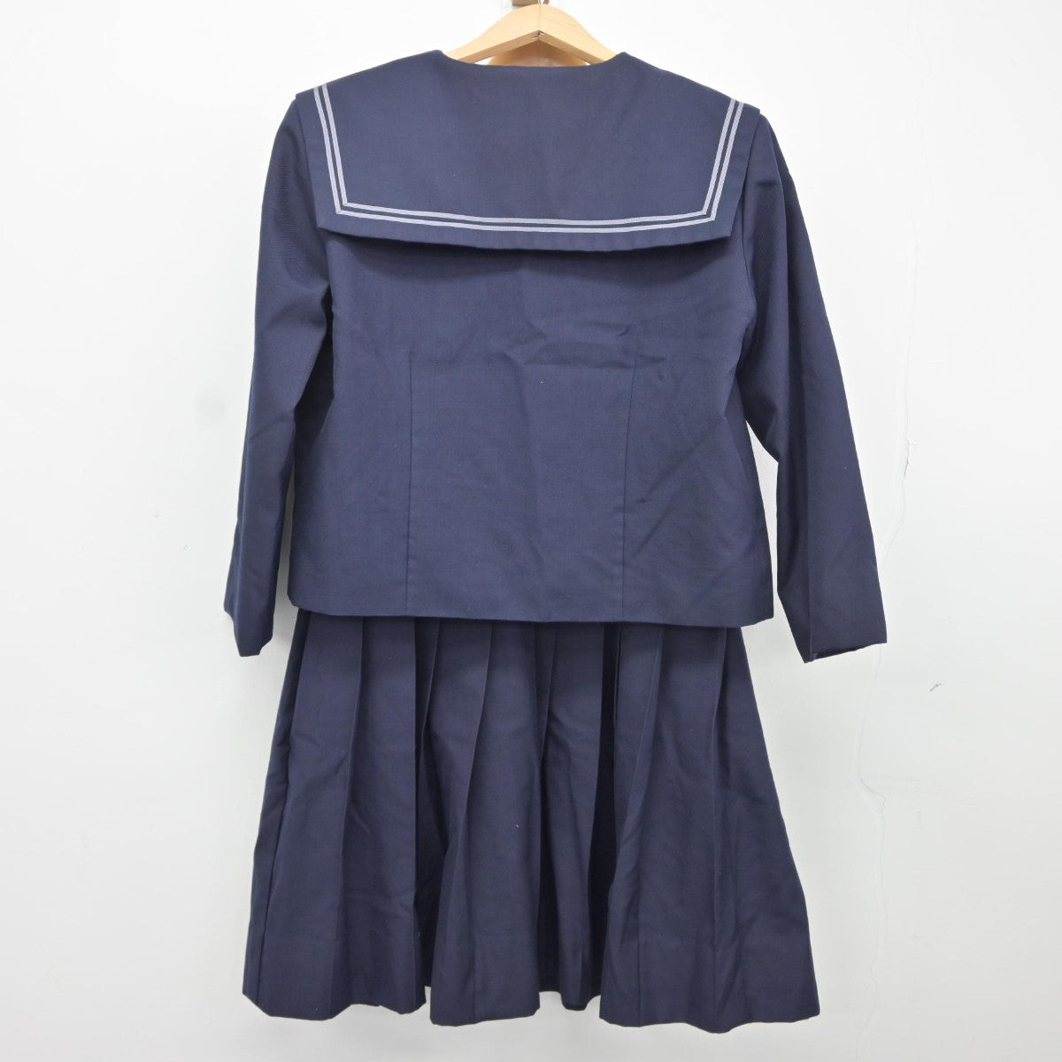 中古】岡山県 芳田中学校 女子制服 2点（セーラー服・ジャンパースカート）sf038027 | 中古制服通販パレイド