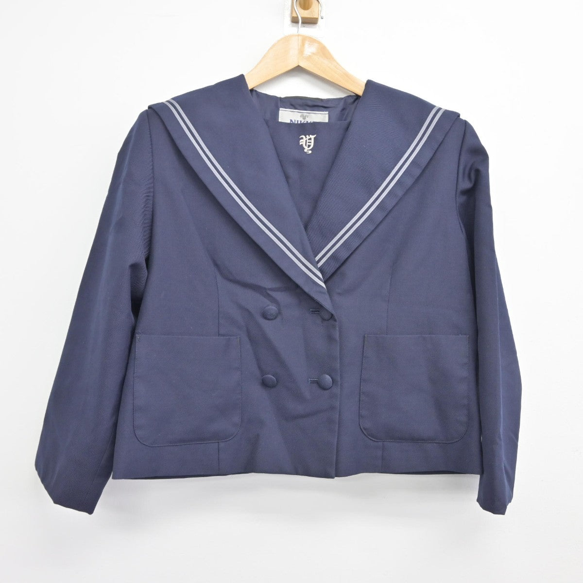 中古】岡山県 芳田中学校 女子制服 2点（セーラー服・ジャンパースカート）sf038027 | 中古制服通販パレイド