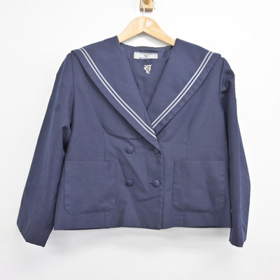 【中古】岡山県 芳田中学校 女子制服 2点（セーラー服・ジャンパースカート）sf038027