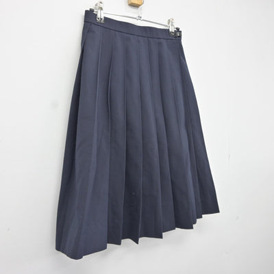 【中古】岡山県 芳田中学校 女子制服 2点（スカート）sf038029