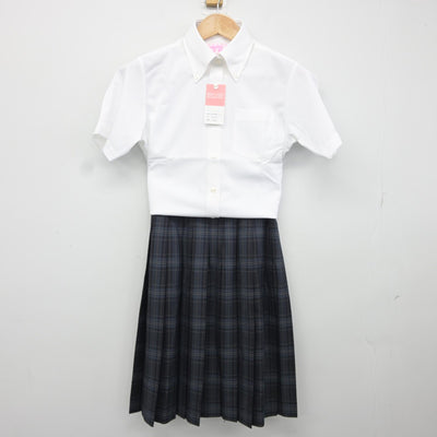 【中古】埼玉県 花咲徳栄高等学校 女子制服 3点（ニット・シャツ・スカート）sf038043