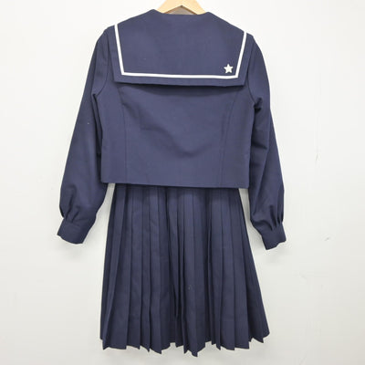 【中古】和歌山県 星林高等学校 女子制服 3点（セーラー服・スカート）sf038049