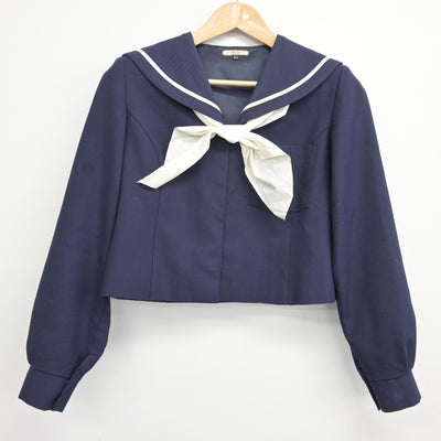 【中古】和歌山県 星林高等学校 女子制服 3点（セーラー服・スカート）sf038049