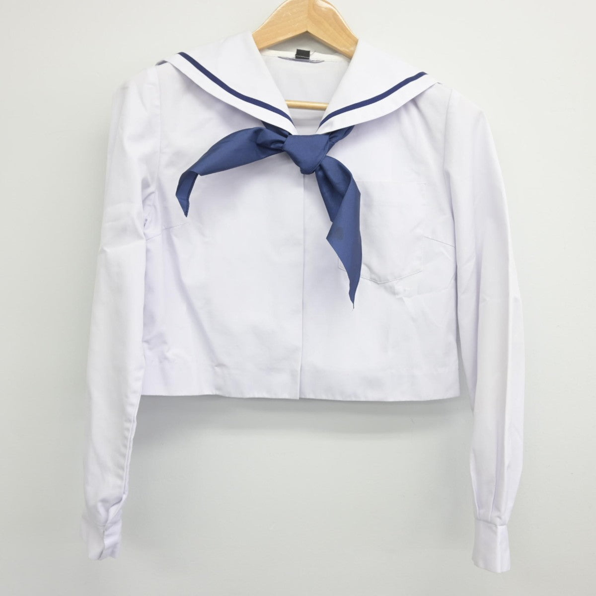 【中古】和歌山県 星林高等学校 女子制服 3点（セーラー服・スカート）sf038050