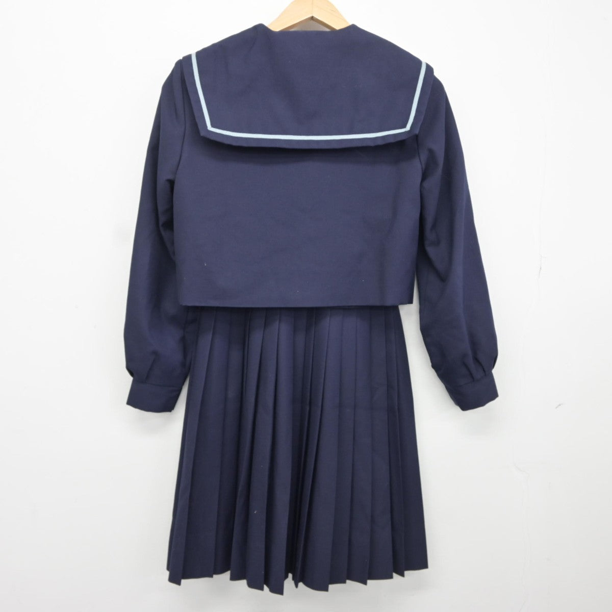 【中古】和歌山県 西和中学校 女子制服 3点（セーラー服・スカート）sf038052