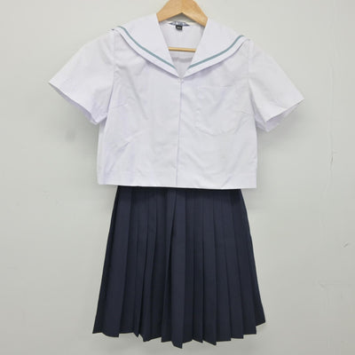 【中古】和歌山県 西和中学校 女子制服 2点（セーラー服・スカート）sf038053