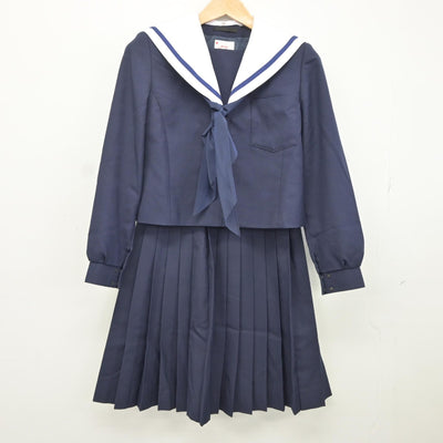 【中古】愛知県 山田東中学校 女子制服 3点（セーラー服・スカート）sf038054