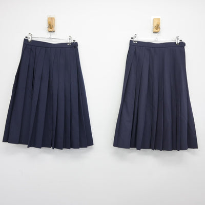 【中古】山口県 平川中学校 女子制服 3点（セーラー服・スカート・スカート）sf038056