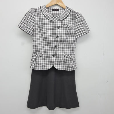 【中古】 事務服 女子制服 2点（シャツ・スカート）sf038063