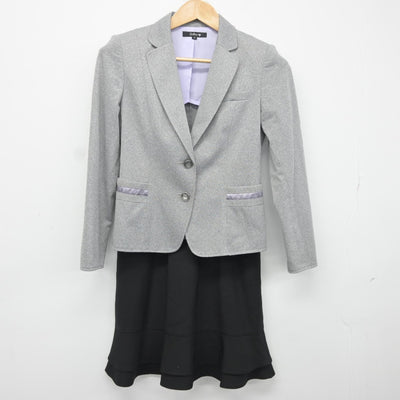 【中古】 事務服 女子制服 3点（ブレザー・ベスト・スカート）sf038068