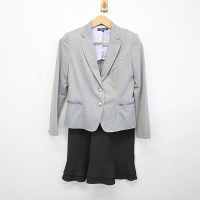 【中古】 事務服 女子制服 3点（ブレザー・ベスト・スカート）sf038069