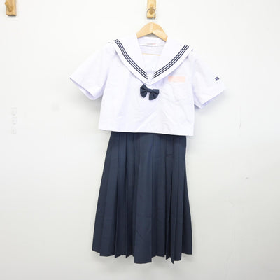 【中古】福岡県 春日野中学校 女子制服 2点（セーラー服・スカート）sf038079