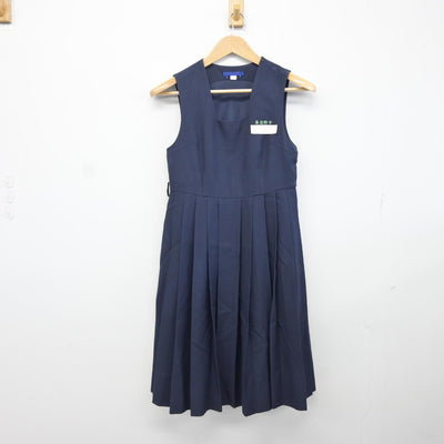 【中古】福岡県 春日野中学校 女子制服 3点（セーラー服・ジャンパースカート）sf038085