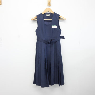 【中古】福岡県 春日野中学校 女子制服 3点（ニット・セーラー服・ジャンパースカート）sf038086