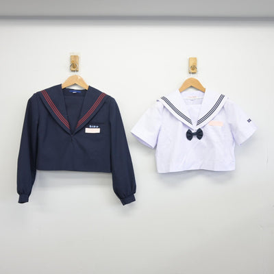 【中古】福岡県 春日野中学校 女子制服 2点（セーラー服・セーラー服）sf038087