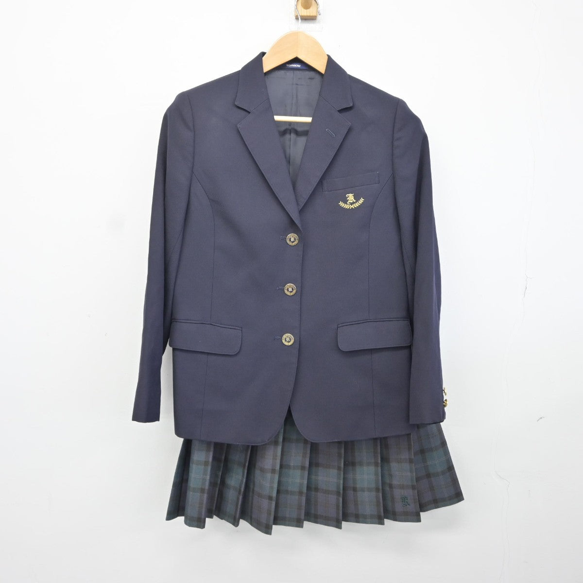 【中古】埼玉県 川口高等学校 女子制服 3点（ブレザー・スカート・スカート）sf038092