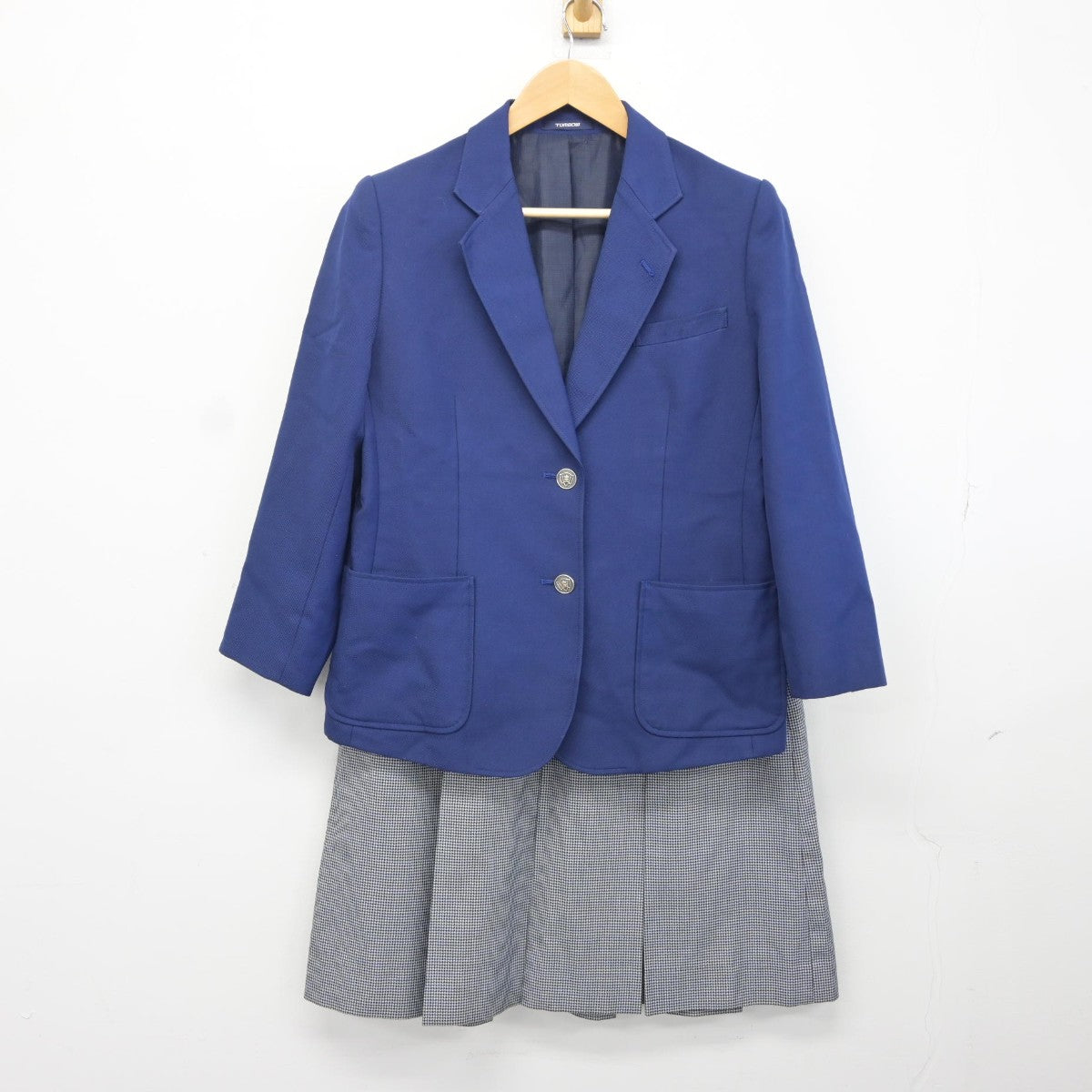 【中古】千葉県 山王中学校 女子制服 2点（ブレザー・スカート）sf038095