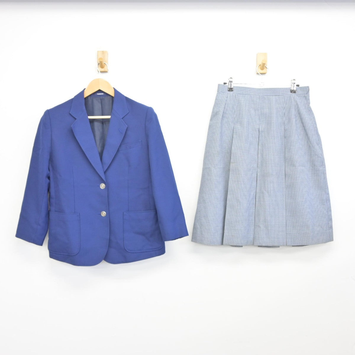 【中古】千葉県 山王中学校 女子制服 2点（ブレザー・スカート）sf038095