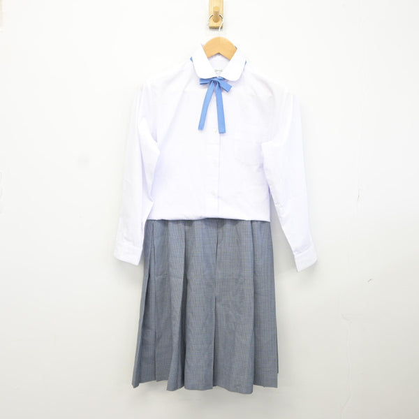 中古】千葉県 山王中学校 女子制服 3点（シャツ・スカート）sf038096 | 中古制服通販パレイド