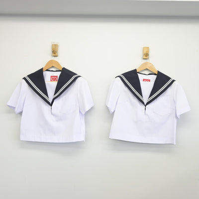 【中古】愛知県 知立市立南中学校 女子制服 2点（セーラー服）sf038102