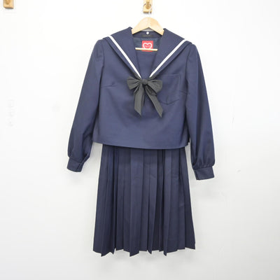 【中古】愛知県 刈谷北高等学校 女子制服 3点（セーラー服・スカート）sf038103