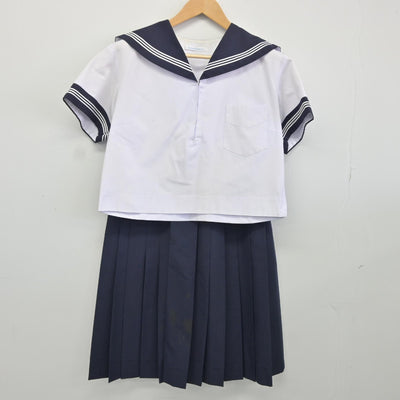 【中古】おお 富田林高等学校 女子制服 2点（セーラー服・スカート）sf038127