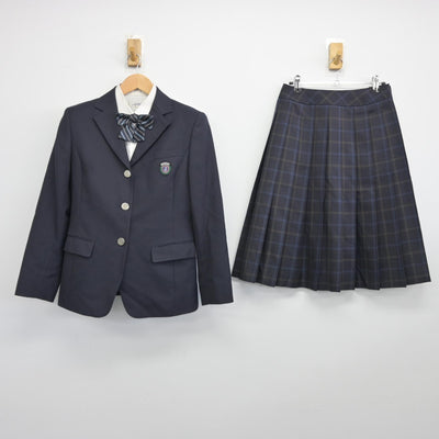 【中古】静岡県 池新田高等学校 女子制服 4点（ブレザー・シャツ・スカート）sf038128