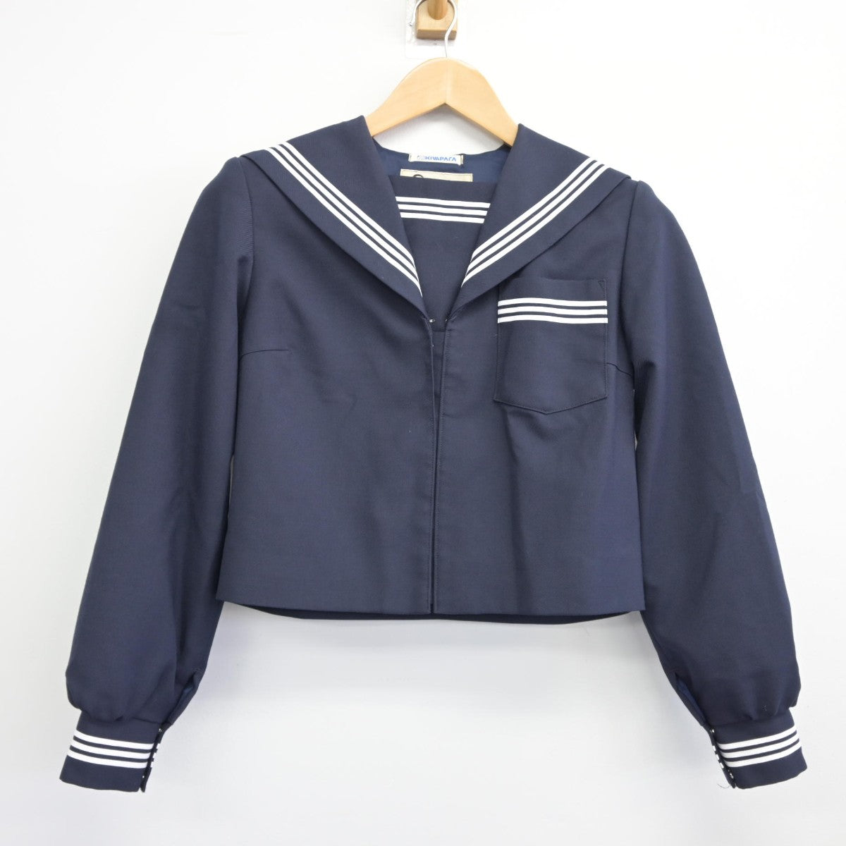 【中古】静岡県 磐田市立城山中学校 女子制服 2点（セーラー服・スカート）sf038141