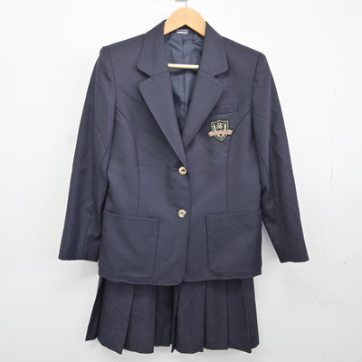 【中古】茨城県 聖徳大学附属高等学校 女子制服 2点（ブレザー・スカート）sf038154