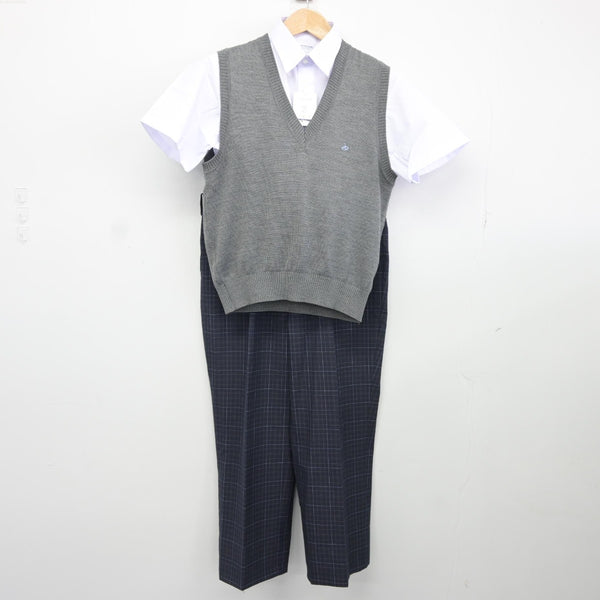 【中古】東京都 いずみの森義務教育学校 男子制服 3点（ニットベスト・シャツ・ズボン）sf038156 | 中古制服通販パレイド