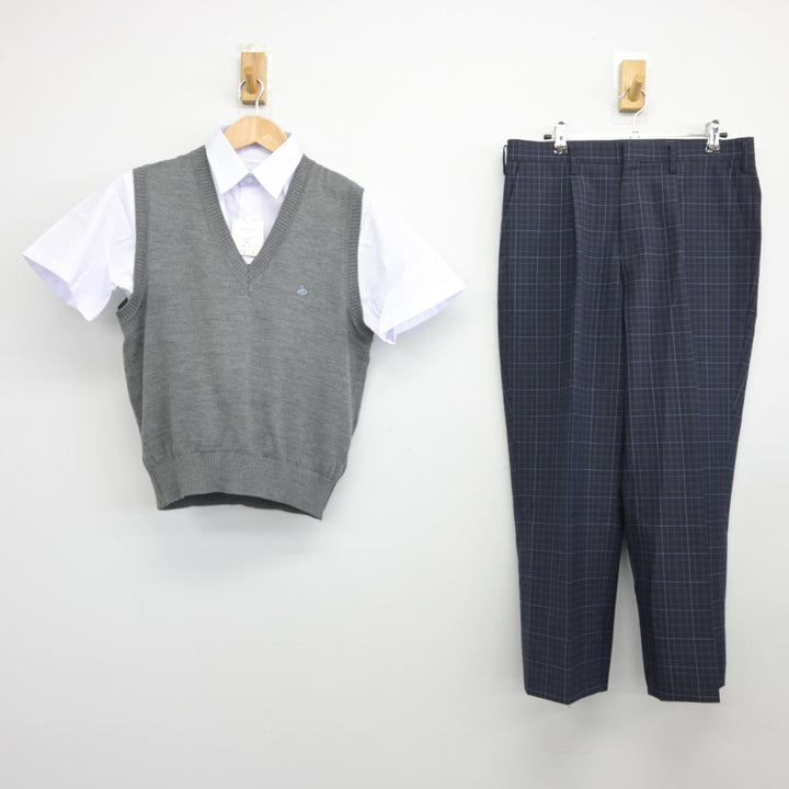 【中古】東京都 いずみの森義務教育学校 男子制服 3点（ニットベスト・シャツ・ズボン）sf038156 | 中古制服通販パレイド