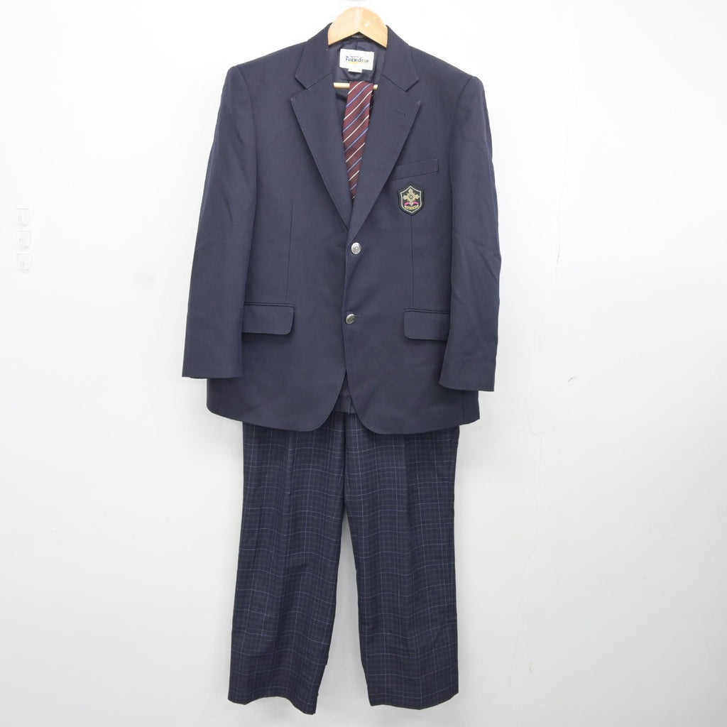 【中古】東京都 いずみの森義務教育学校 男子制服 3点（ブレザー・ズボン）sf038157