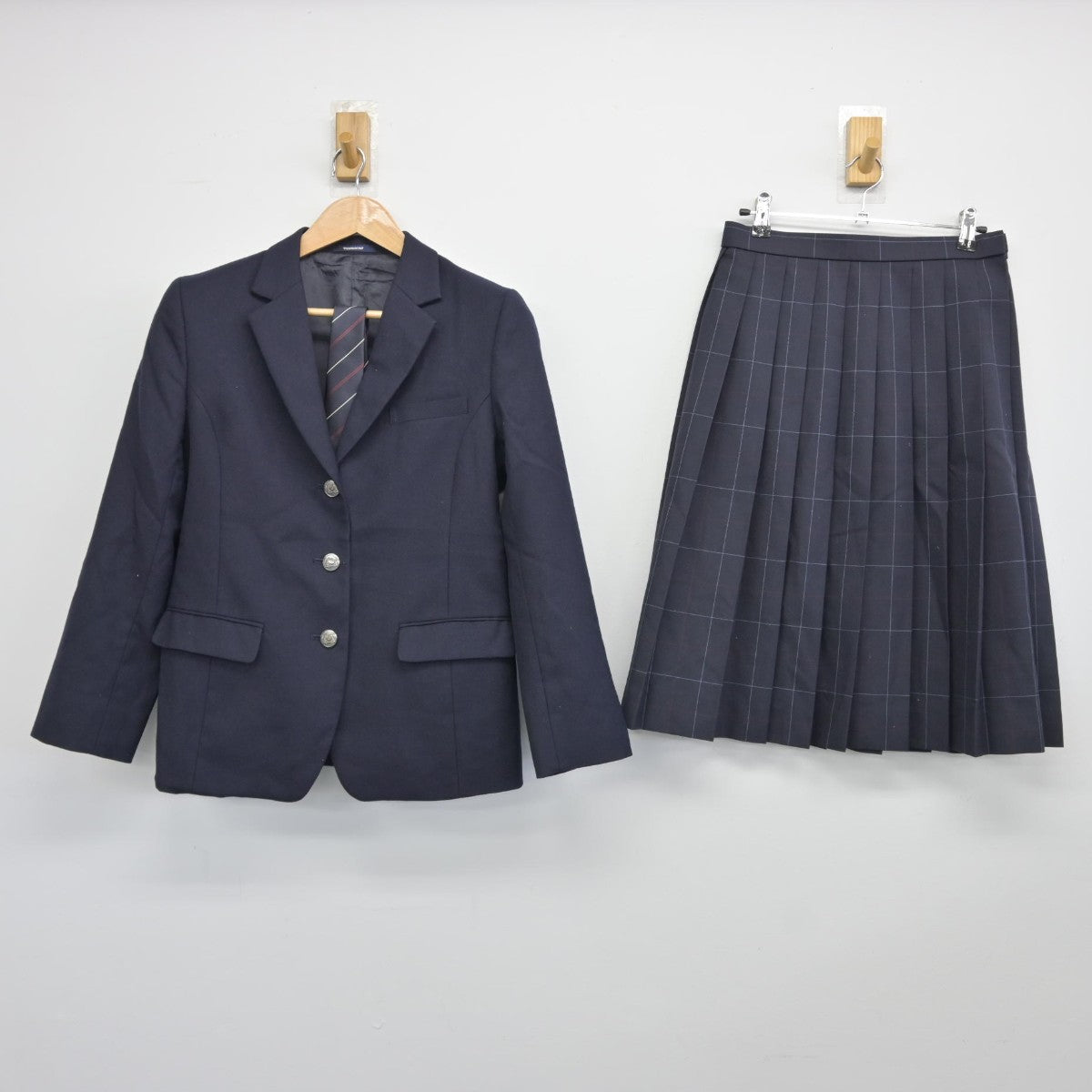 【中古】東京都 八王子拓真高等学校 女子制服 3点（ブレザー・スカート）sf038158