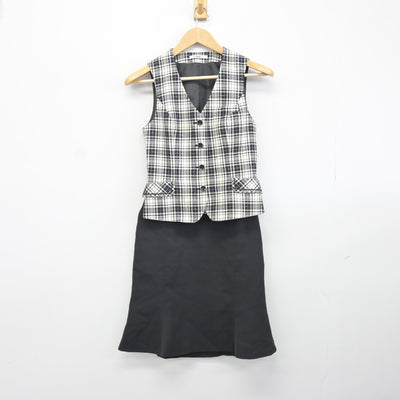 【中古】 事務服 女子制服 4点（ベスト・スカート・スカート）sf038167